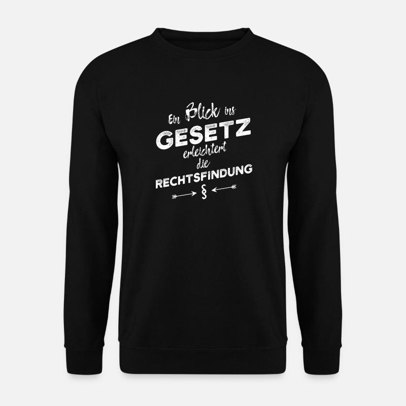 Ein Blick ins Gesetz ... und so weiter - Unisex Pullover - Schwarz