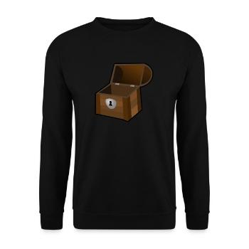 pirate ship boat pirat piratenschiff schiff skull3 - Unisex Pullover - Schwarz - Vorne - Alina (178cm) & Michal (187cm)