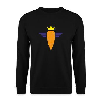 Carrot - Unisex Pullover - Schwarz - Vorne - Alina (178cm) & Michal (187cm)
