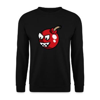 Bombe - Unisex Pullover - Schwarz - Vorne - Alina (178cm) & Michal (187cm)