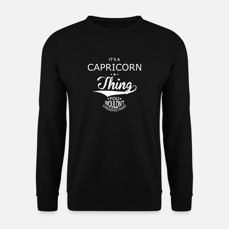 Sternzeichen Steinbock - Unisex Pullover - Schwarz