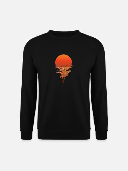 Sunset sea sunrise gift - Unisex Sweatshirt - black