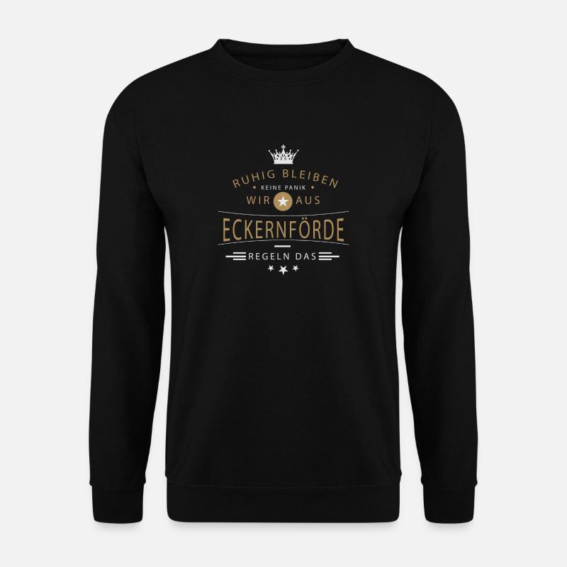 Eckernförde Stadt - Unisex Pullover - Schwarz