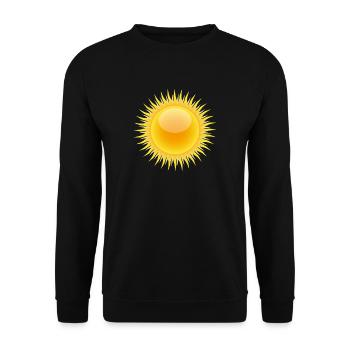Sonne - Unisex Pullover - Schwarz - Vorne - Alina (178cm) & Michal (187cm)
