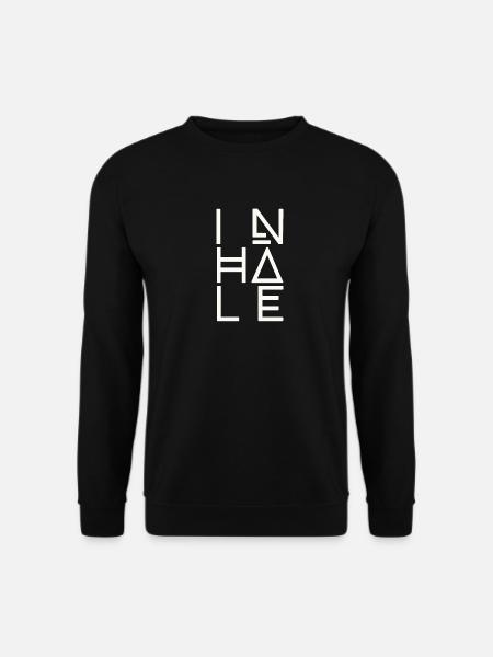 Breathe, inhale - Unisex Sweatshirt - black