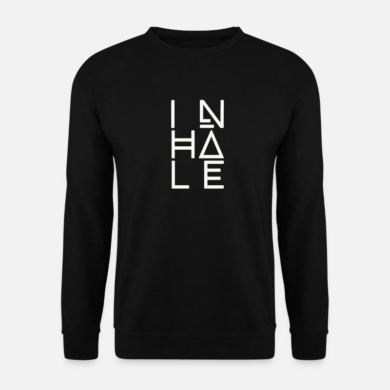 Breathe, inhale - Unisex Sweatshirt - black