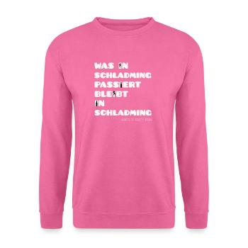 Apres Ski Winter Urlaub Party Geschenk Schladming - Unisex Pullover - Pink - Vorne