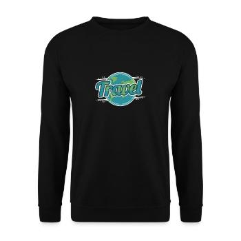 Monde Voyage Voyage Terre Wanderlust voyage autour du monde vacances - Sweat-shirt Unisexe - noir - Devant - Alina (178cm) & Michal (187cm)