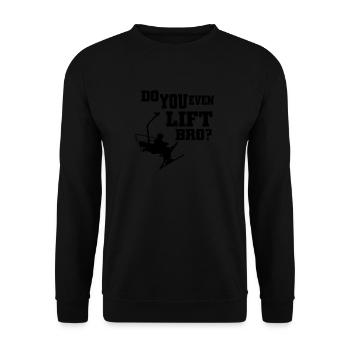 Ski - Unisex Pullover - Schwarz - Vorne - Alina (178cm) & Michal (187cm)