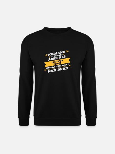 Kraftwerkmeister Beruf Geschenk - Unisex Pullover - Schwarz