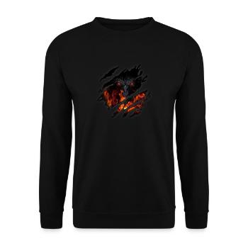Dragon in me - Unisex Sweatshirt - black - Front - Alina (178cm) & Michal (187cm)