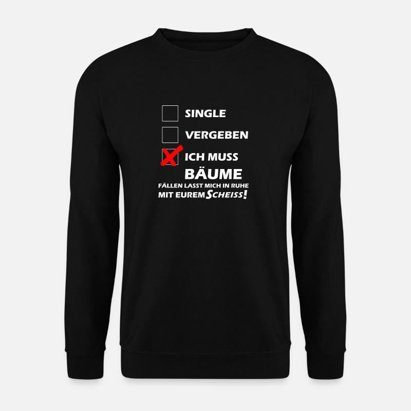 Holzfaeller Single - Unisex Pullover - Schwarz