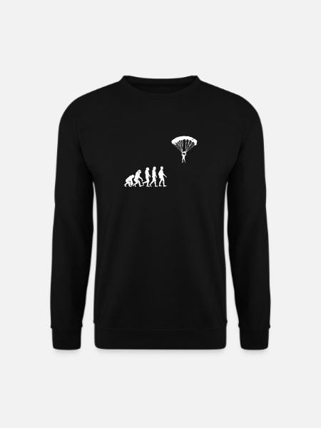 Paraglide Evolution gift parachute glide - Unisex Sweatshirt - black