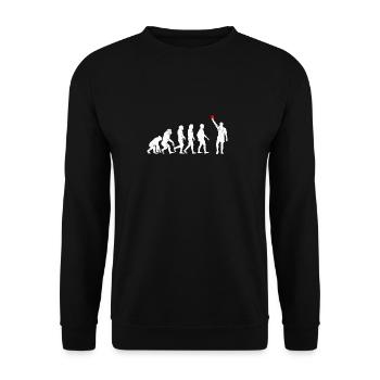 Evolution arbitre, carte de football - Sweat-shirt Unisexe - noir - Devant - Alina (178cm) & Michal (187cm)