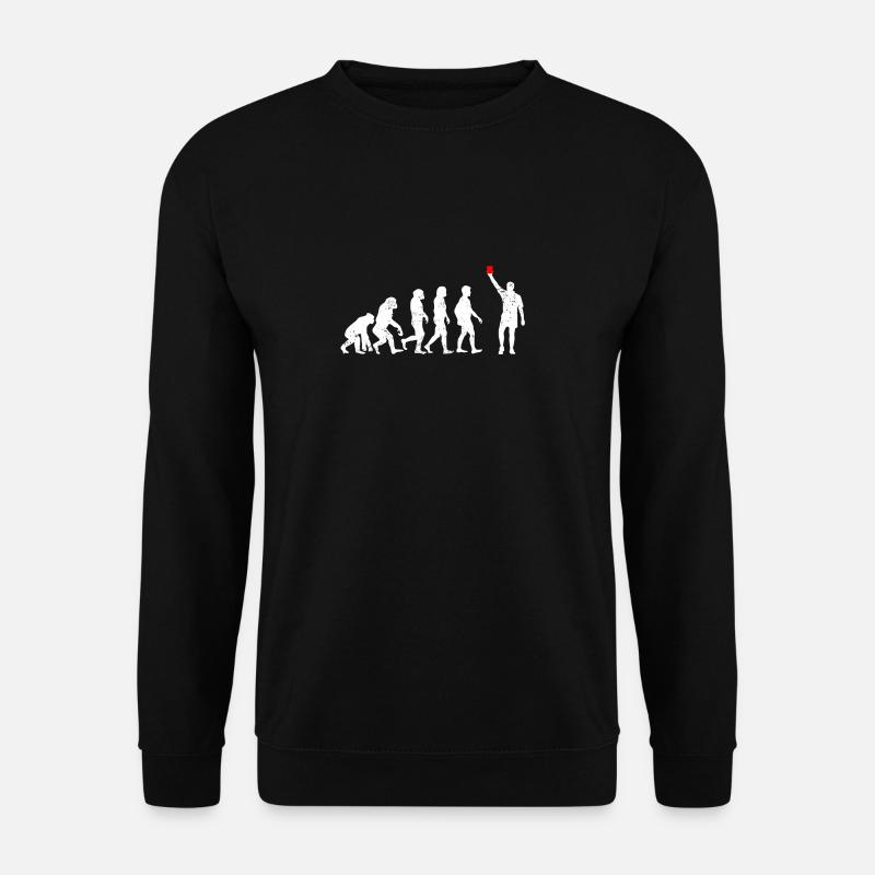 Evolution arbitre, carte de football - Sweat-shirt Unisexe - noir