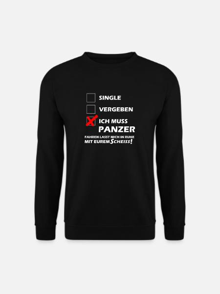 Panzer fahren - Unisex Pullover - Schwarz