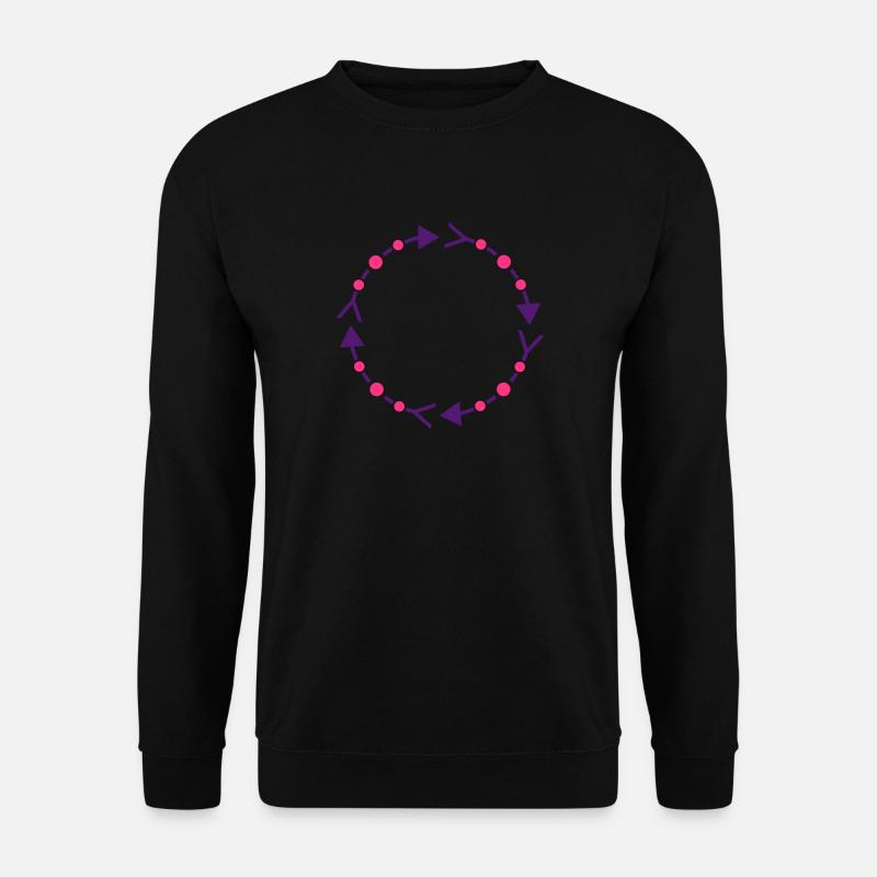Circle frame - Unisex Sweatshirt - black