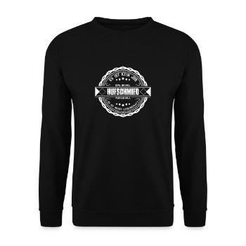 Hufschmied - Es ist kein Job Tshirt - Unisex Pullover - Schwarz - Vorne - Alina (178cm) & Michal (187cm)