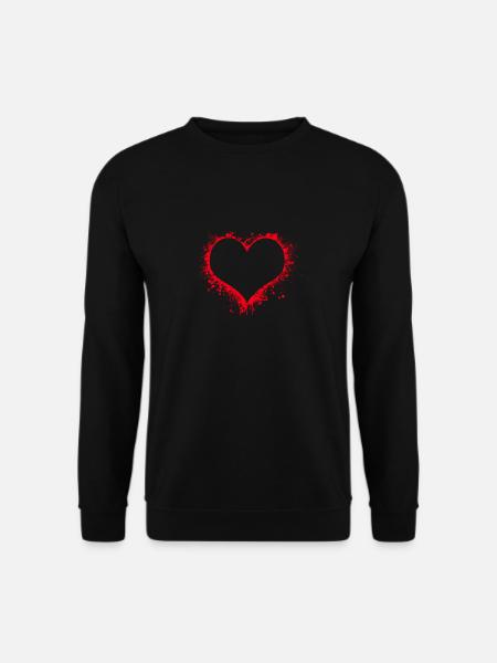 Bloody Heart - Unisex Sweatshirt - black