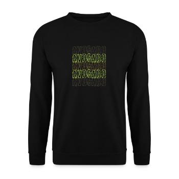 Avocado Alarm! - Unisex Pullover - Schwarz - Vorne - Alina (178cm) & Michal (187cm)