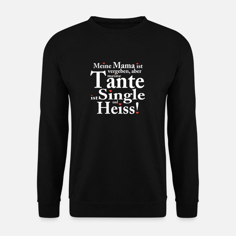 Meine Tante Ist Heiss Neffe Nichte - Unisex Pullover - Schwarz