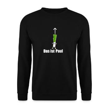 Lauch Paul lustige Geschenkidee T-Shirt - Unisex Pullover - Schwarz - Vorne - Alina (178cm) & Michal (187cm)
