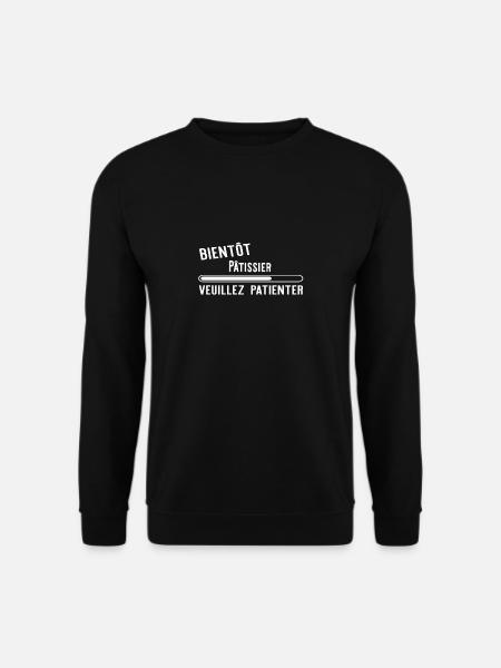 Bientôt Pâtissier cadeau noël - Sweat-shirt Unisexe - noir