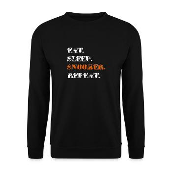 snooker - Unisex Sweatshirt - black - Front - Alina (178cm) & Michal (187cm)