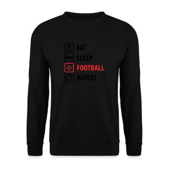 Football - Unisex Sweatshirt - black - Front - Alina (178cm) & Michal (187cm)