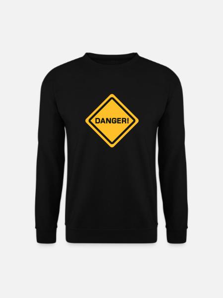 sign danger - Unisex Sweatshirt - black