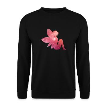 fairy - Fee - Unisex Pullover - Schwarz - Vorne - Alina (178cm) & Michal (187cm)