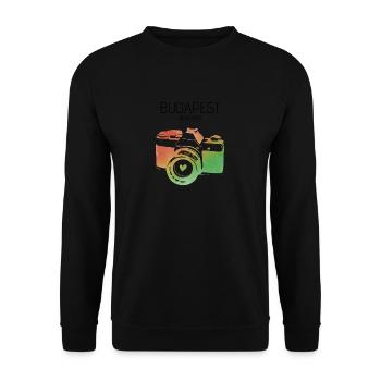 Caméra Budapest - Sweat-shirt Unisexe - noir - Devant - Alina (178cm) & Michal (187cm)