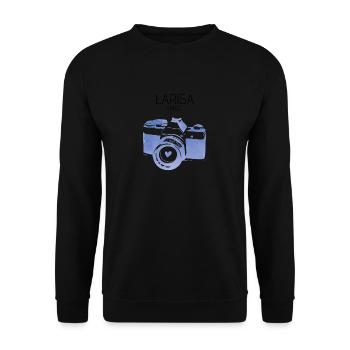 Larisa, Griechenland - Unisex Pullover - Schwarz - Vorne - Alina (178cm) & Michal (187cm)