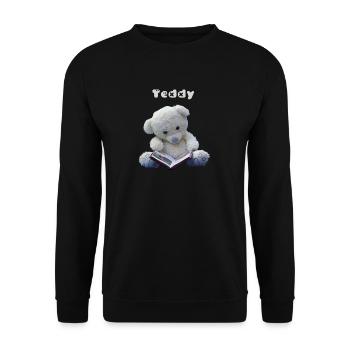 Teddy - Sweat-shirt Unisexe - noir - Devant - Alina (178cm) & Michal (187cm)