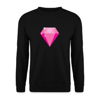 Rosa Diamant - Unisex Pullover - Schwarz - Vorne - Alina (178cm) & Michal (187cm)