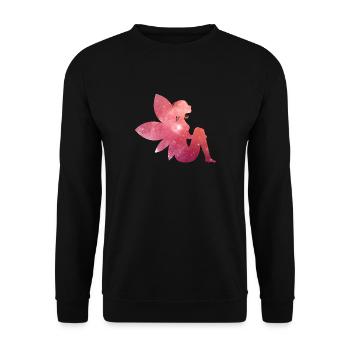Fée avec des ailes - Sweat-shirt Unisexe - noir - Devant - Alina (178cm) & Michal (187cm)