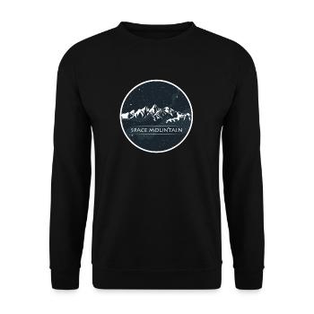 Space mountain hiking mountain gift - Unisex Sweatshirt - black - Front - Alina (178cm) & Michal (187cm)