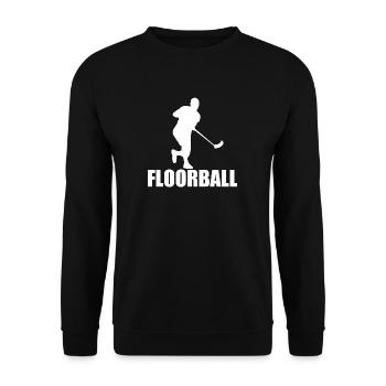 Cadeau de floorball de floorball - Sweat-shirt Unisexe - noir - Devant - Alina (178cm) & Michal (187cm)
