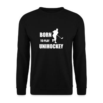 Floorball - Sweat-shirt Unisexe - noir - Devant - Alina (178cm) & Michal (187cm)
