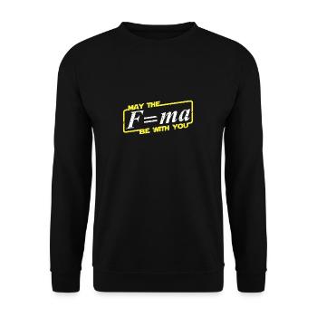 May the force be with you - Wissenschaft shirt - Unisex Pullover - Schwarz - Vorne - Alina (178cm) & Michal (187cm)