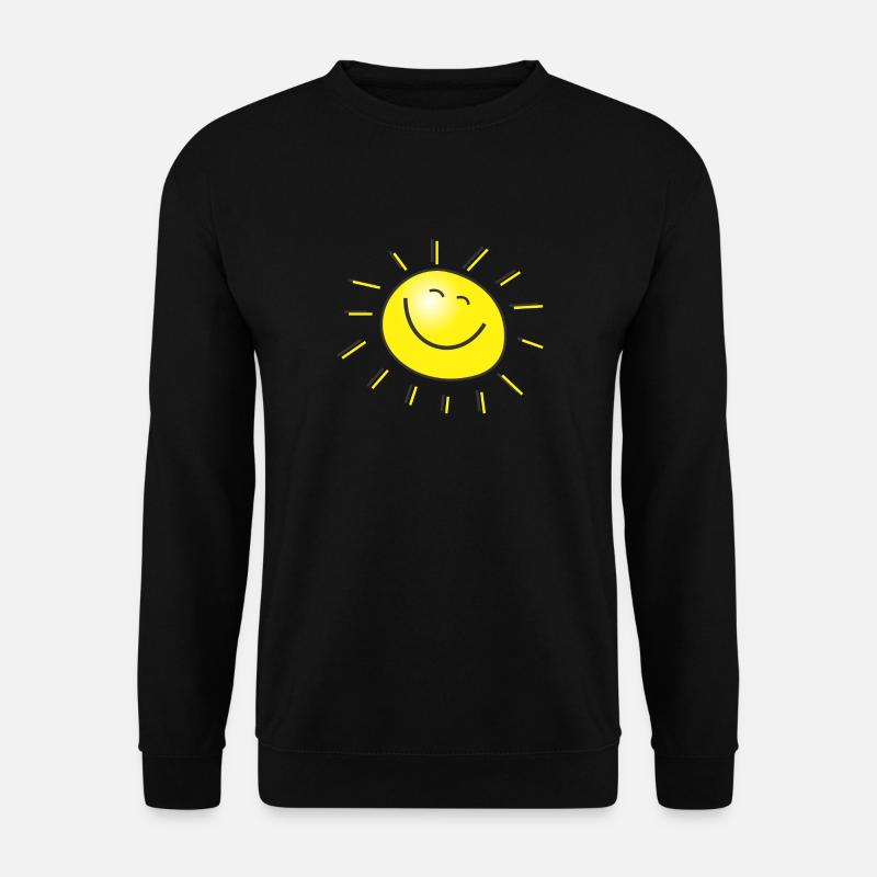 Sonne im Herzen - Unisex Pullover - Schwarz