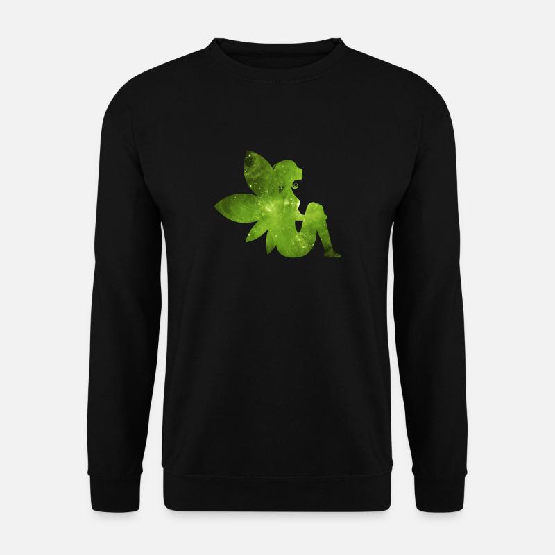 Green fairy gift idea elf - Unisex Sweatshirt - black