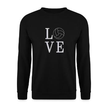 Handball ist mein Sport Handballer - Unisex Pullover - Schwarz - Vorne - Alina (178cm) & Michal (187cm)