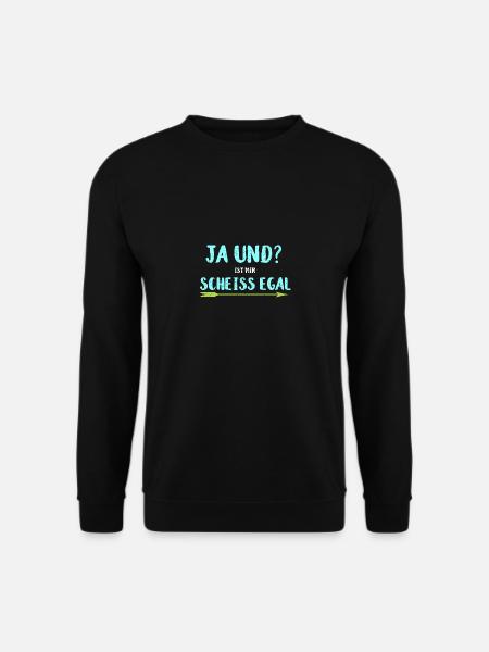 Lustiges Shirt lustiger Spruch geschenk - Unisex Pullover - Schwarz