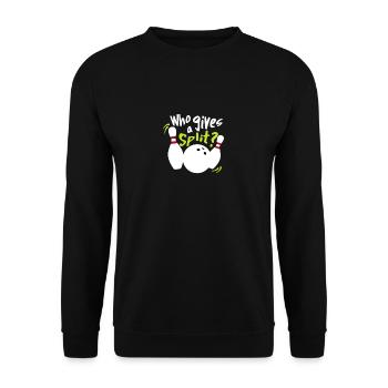 Bowling shirt for bowlers - Unisex Sweatshirt - black - Front - Alina (178cm) & Michal (187cm)