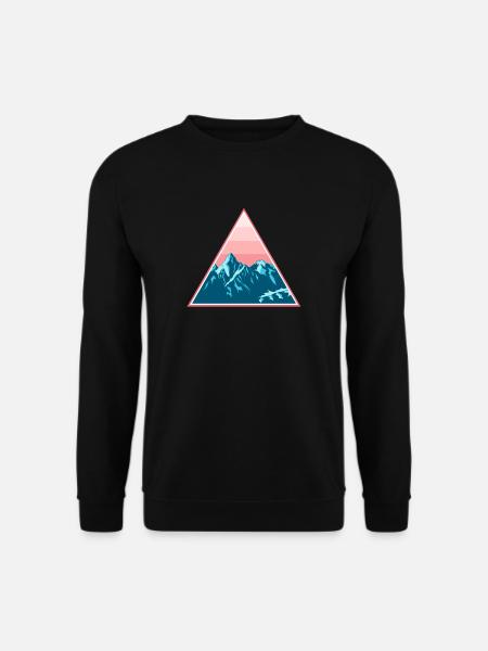 Moutains neigeux dans le triangle - Sweat-shirt Unisexe - noir