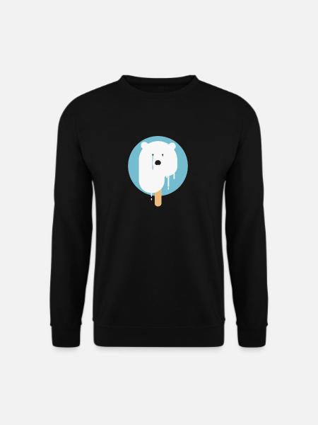 Earth day Polar Bear - Unisex Sweatshirt - black