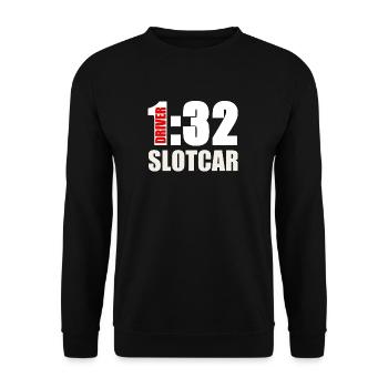 Slotcar 1:32 Carrera Modellsport Geschenk - Unisex Pullover - Schwarz - Vorne - Alina (178cm) & Michal (187cm)