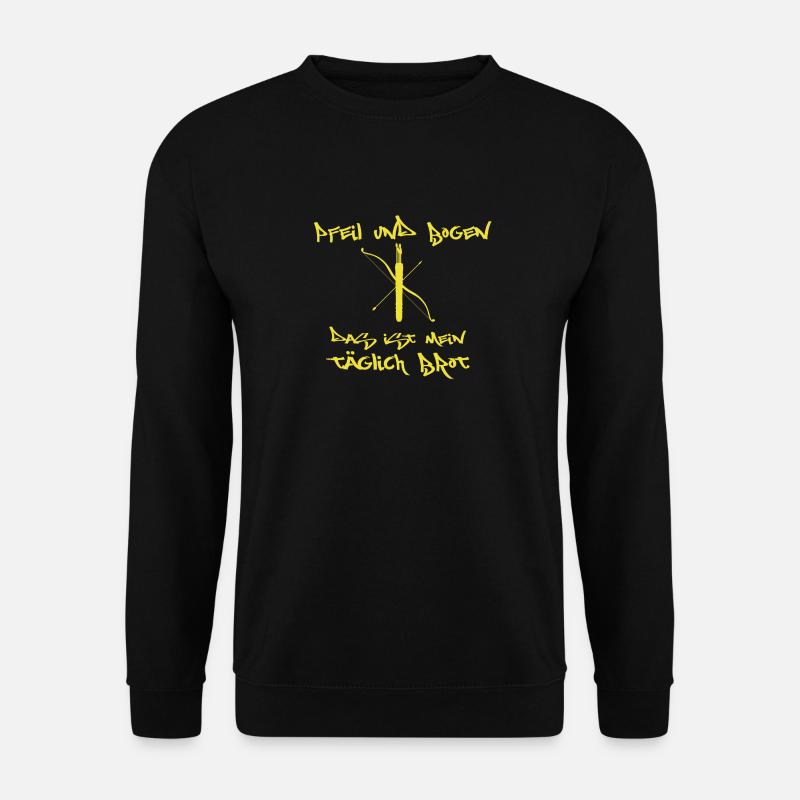 Bogenschießen Bogenschütze Hobby Geschenk Pfeil - Unisex Pullover - Schwarz