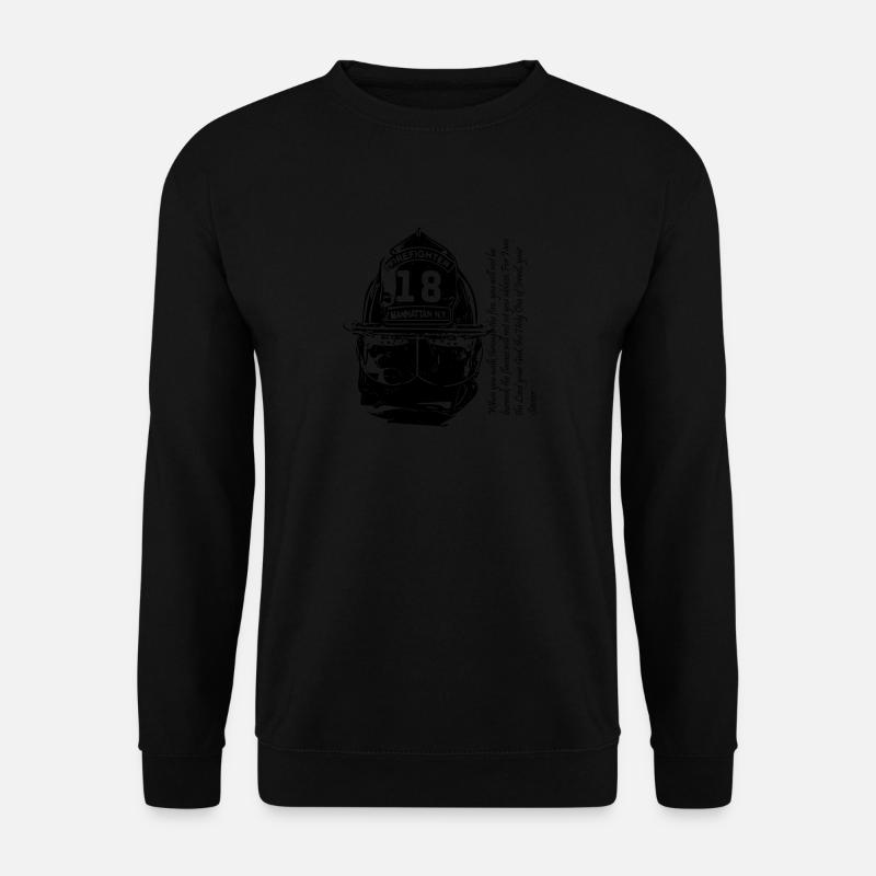 Firefighter usa - Unisex Pullover - Schwarz
